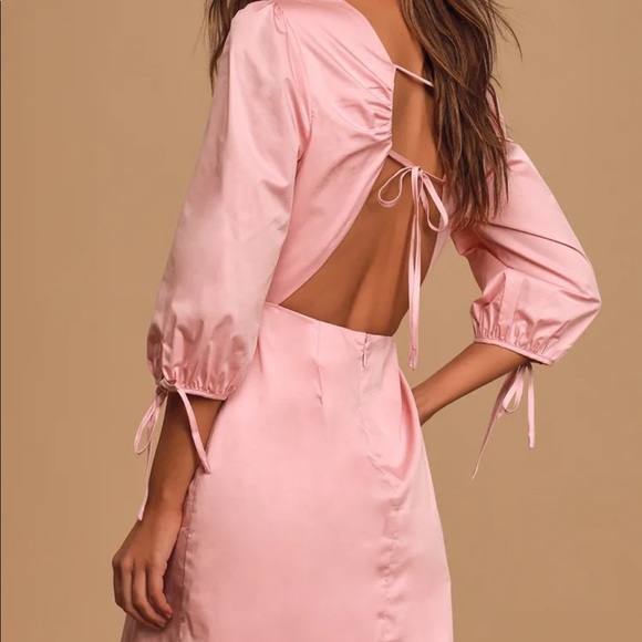 Lulus Dream About Me Light Pink Backless Mini Dress - Picture 3 of 5